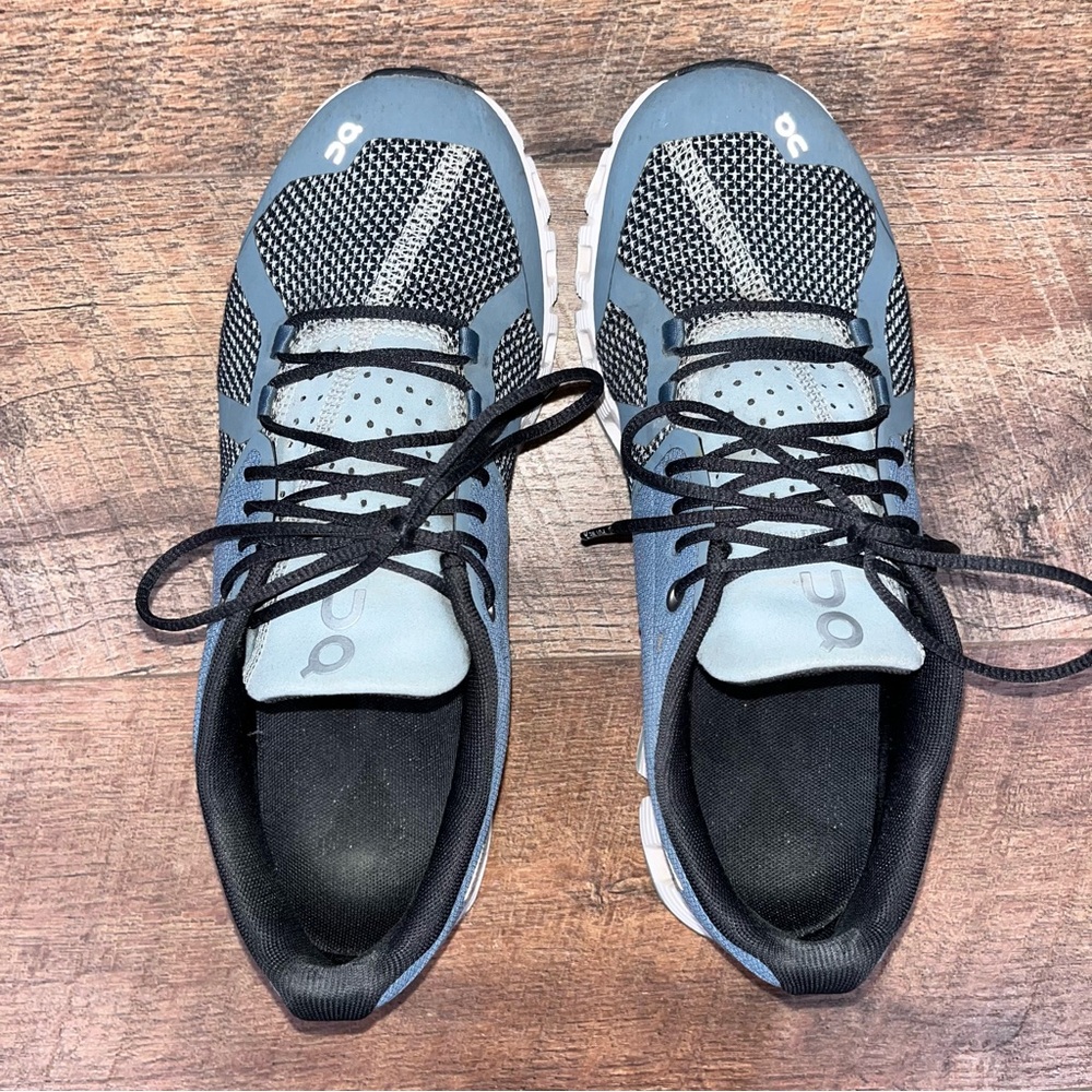 On Running Women's Sneakers - Blue and Black - Picture 12 of 13